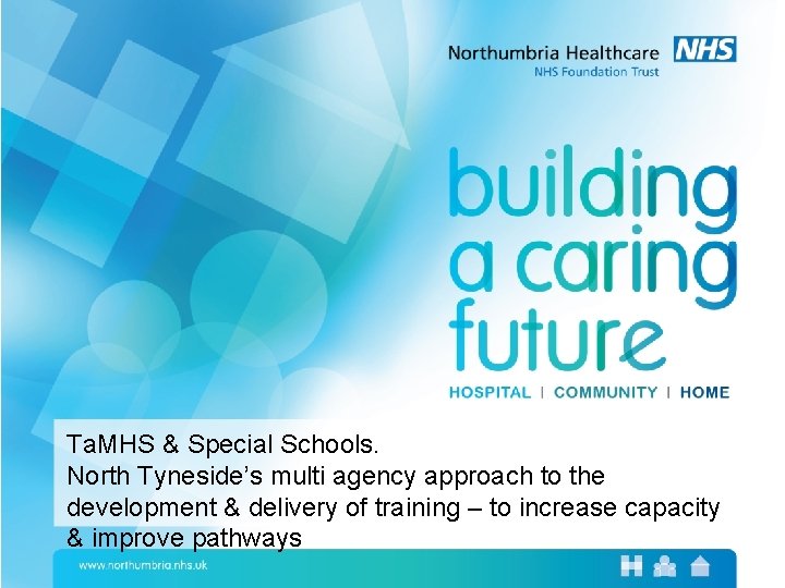 Ta. MHS & Special Schools. North Tyneside’s multi agency approach to the development &