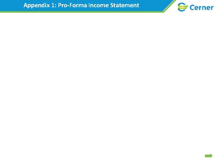 Appendix 1: Pro-Forma Income Statement 