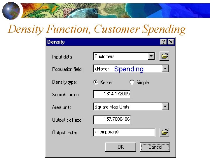 Density Function, Customer Spending 