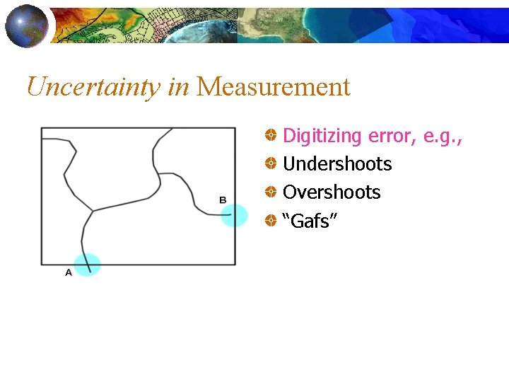 Uncertainty in Measurement Digitizing error, e. g. , Undershoots Overshoots “Gafs” 