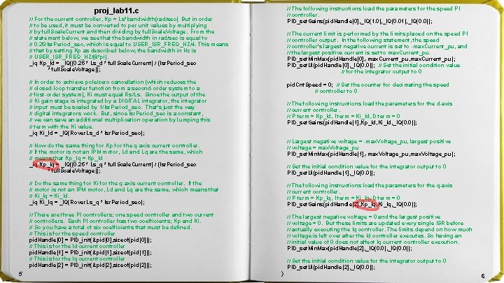 proj_lab 11. c // For the current controller, Kp = Ls*bandwidth(rad/sec) But in order