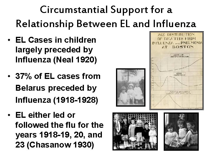 Circumstantial Support for a Relationship Between EL and Influenza • EL Cases in children