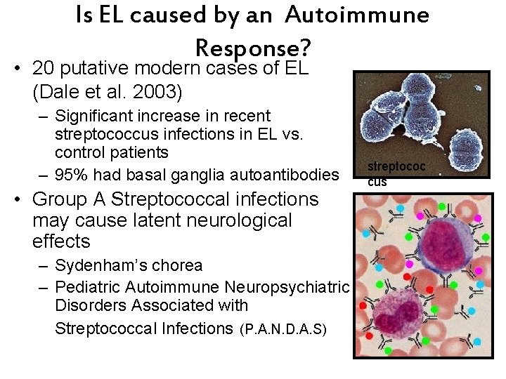 Is EL caused by an Autoimmune Response? • 20 putative modern cases of EL