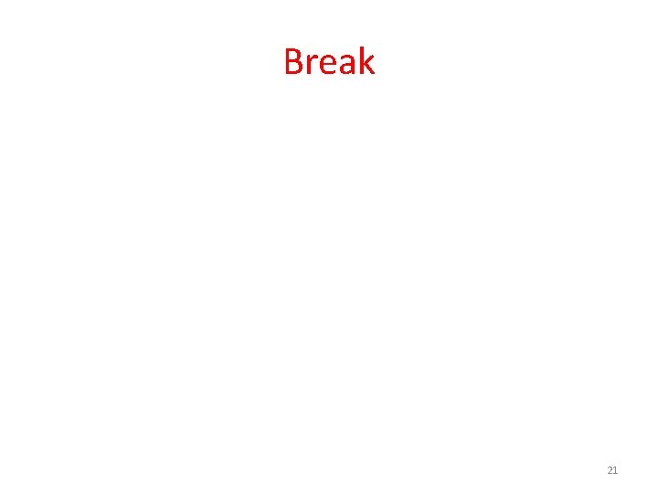 Break 21 