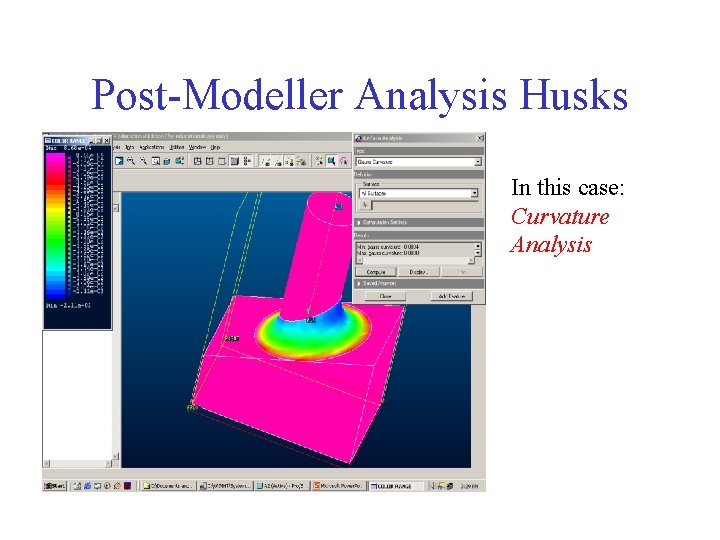 Post-Modeller Analysis Husks In this case: Curvature Analysis 