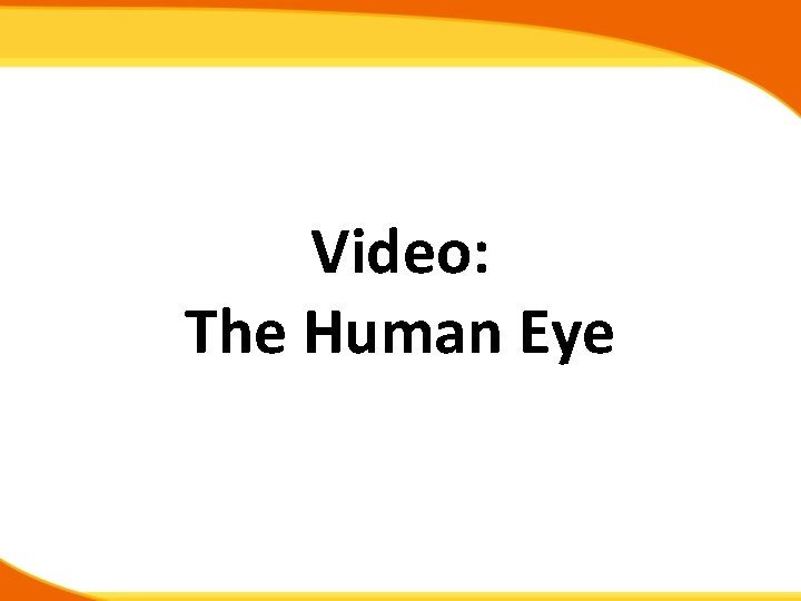 Video: The Human Eye 