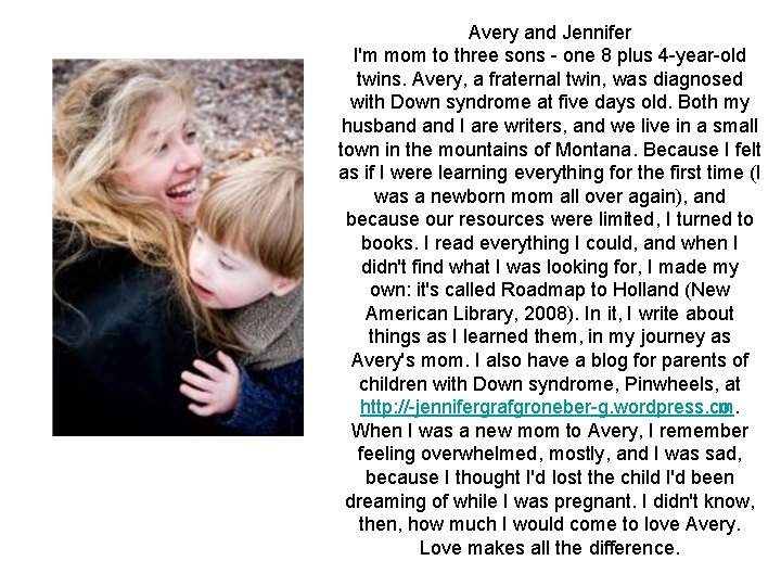 Avery and Jennifer I'm mom to three sons one 8 plus 4 year old Avery and Jennifer I'm mom to three sons one 8 plus 4 year old