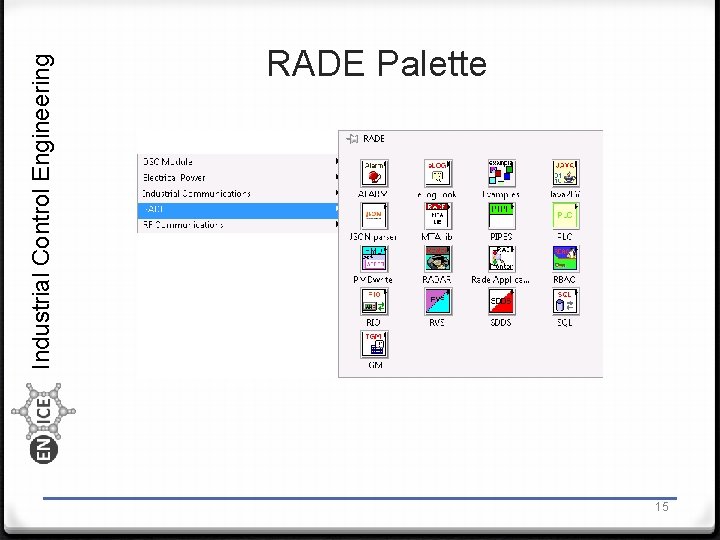 Industrial Control Engineering RADE Palette 15 