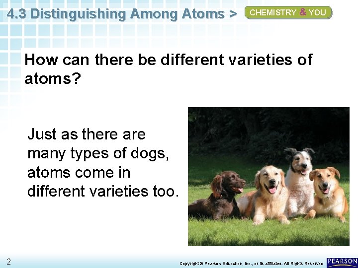 4. 3 Distinguishing Among Atoms > CHEMISTRY & YOU How can there be different