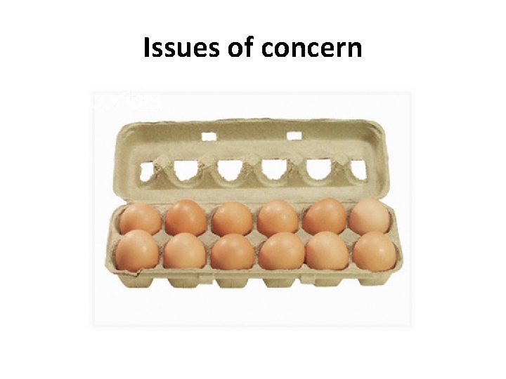 Issues of concern 