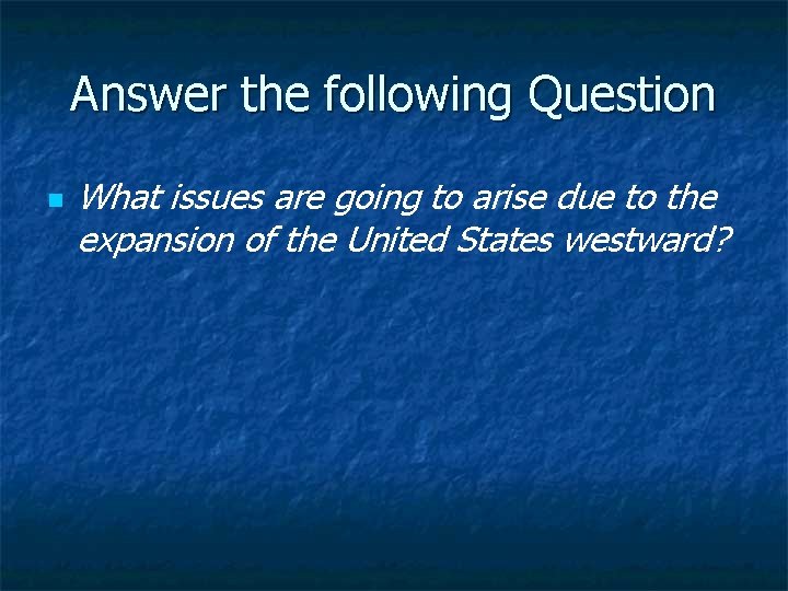 Answer the following Question n What issues are going to arise due to the