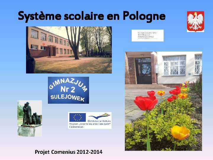 Système scolaire en Pologne Projet Comenius 2012 -2014 