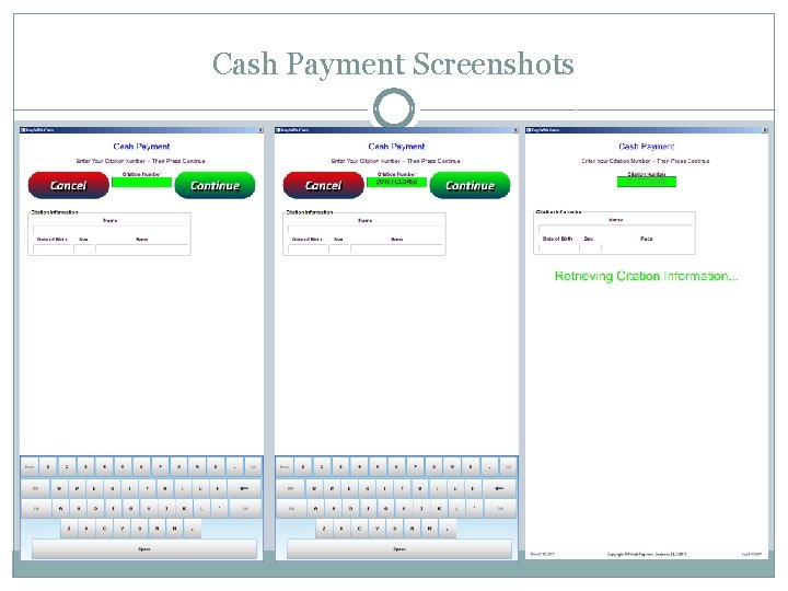 Cash Payment Screenshots Cash Payment Screenshots