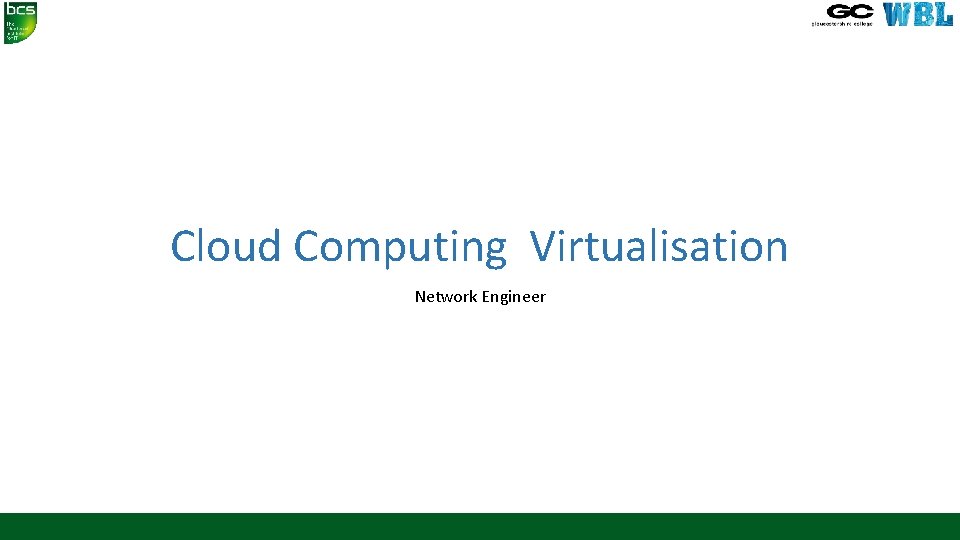 Cloud Computing Virtualisation Network Engineer 