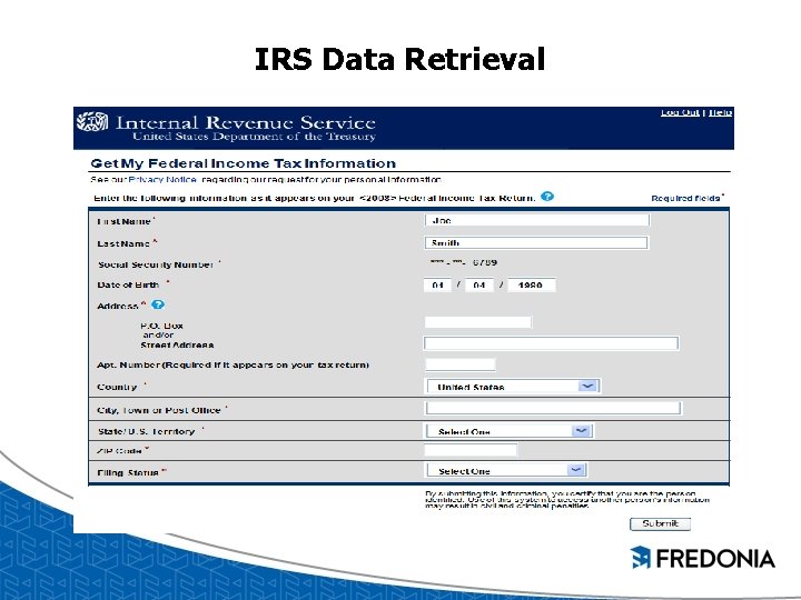 IRS Data Retrieval IRS Data Retrieval