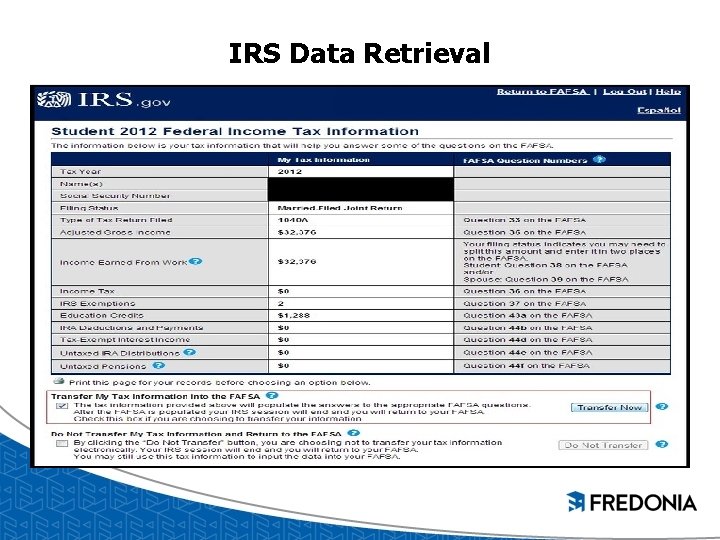IRS Data Retrieval IRS Data Retrieval