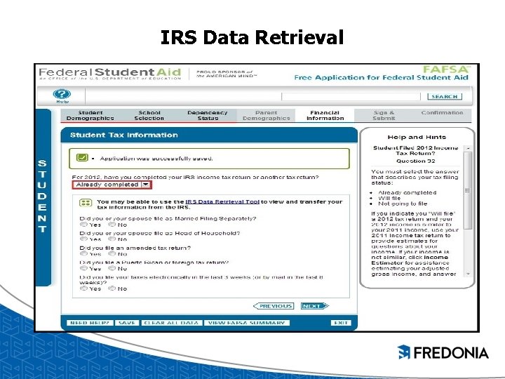 IRS Data Retrieval IRS Data Retrieval