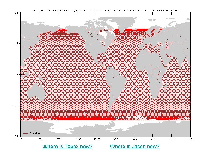 Where is Topex now? Where is Jason now? 
