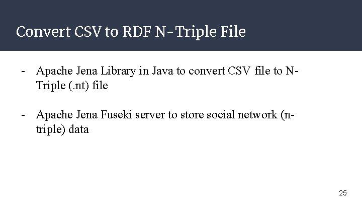 Convert CSV to RDF N-Triple File - Apache Jena Library in Java to convert