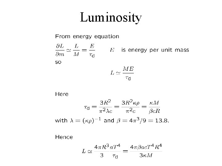 Luminosity 