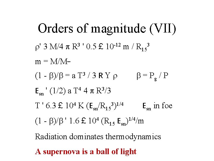 Orders of magnitude (VII) ' 3 M/4 R 3 ' 0. 5 £ 10 Orders of magnitude (VII) ' 3 M/4 R 3 ' 0. 5 £ 10
