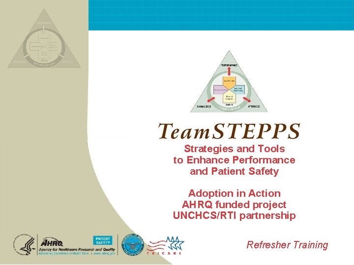 Strategies and Tools to Enhance Performance and Patient Safety Adoption in Action AHRQ funded Strategies and Tools to Enhance Performance and Patient Safety Adoption in Action AHRQ funded