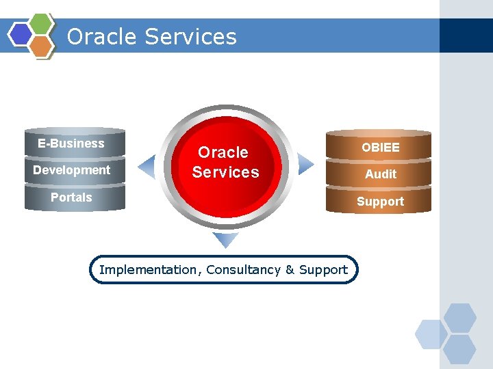 Oracle Services E-Business Development Oracle Services Portals OBIEE Audit Support Implementation, Consultancy & Support
