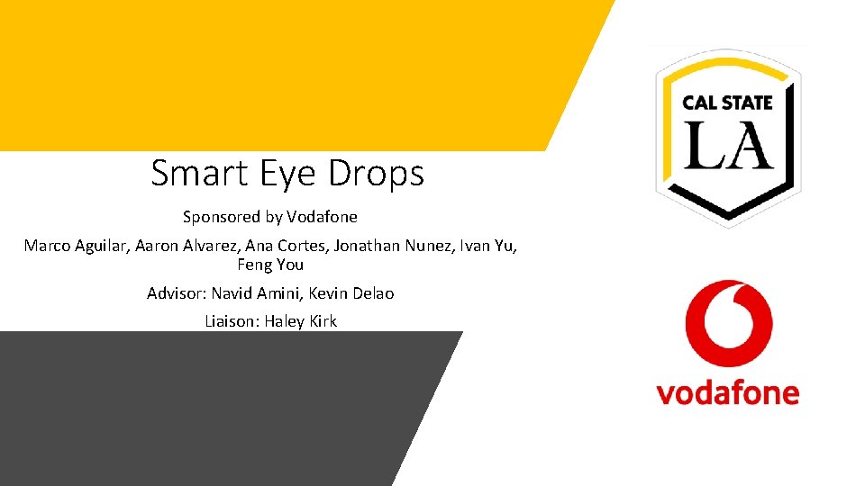 Smart Eye Drops Sponsored by Vodafone Marco Aguilar, Aaron Alvarez, Ana Cortes, Jonathan Nunez,