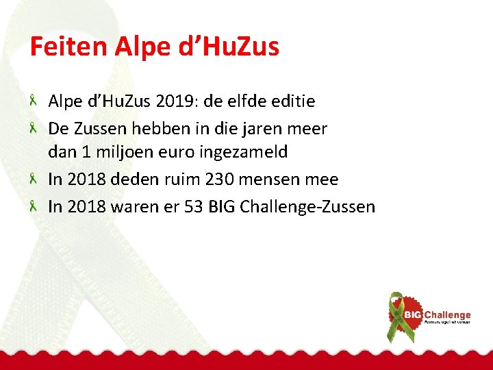 Feiten Alpe d’Hu. Zus 2019: de elfde editie De Zussen hebben in die jaren