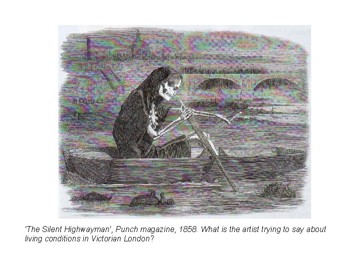 ‘The Silent Highwayman’, Punch magazine, 1858. What is the artist trying to say about