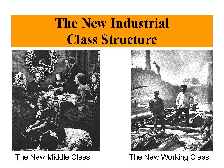 The New Industrial Class Structure The New Middle Class The New Working Class 