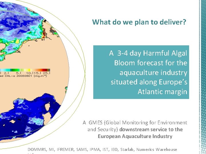 What do we plan to deliver? A 3 -4 day Harmful Algal Bloom forecast