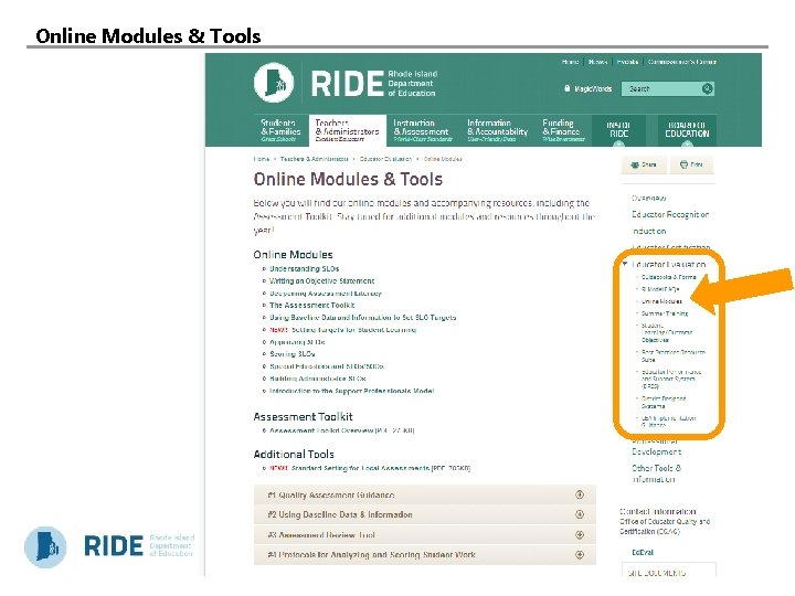 Online Modules & Tools 10 