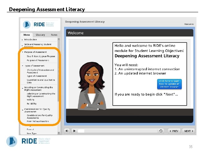 Deepening Assessment Literacy 35 
