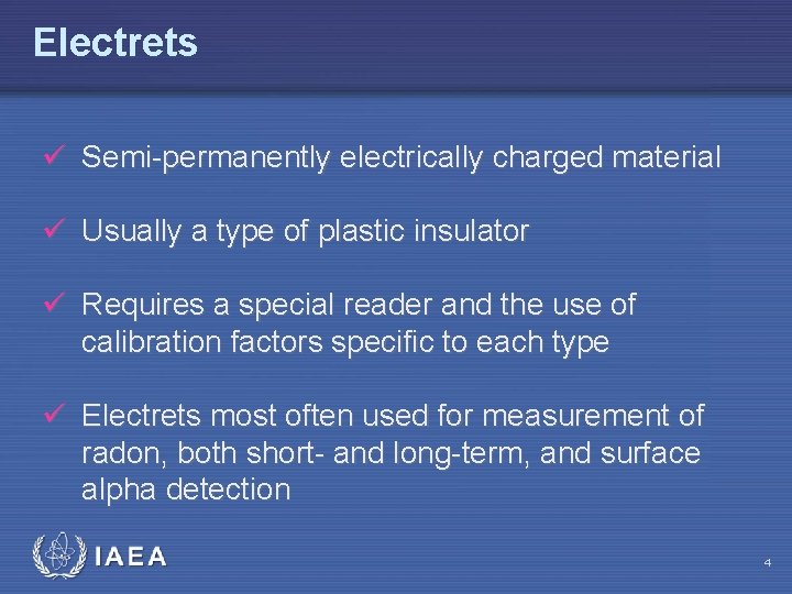 Electrets ü Semi-permanently electrically charged material ü Usually a type of plastic insulator ü