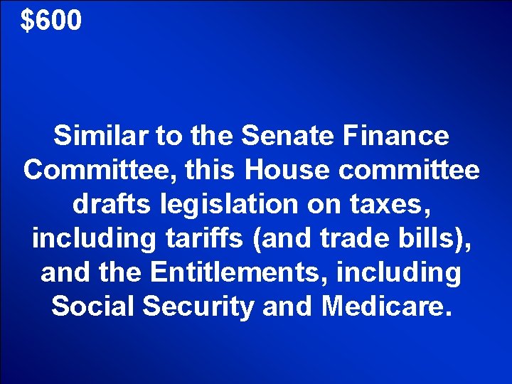 © Mark E. Damon - All Rights Reserved $600 Similar to the Senate Finance
