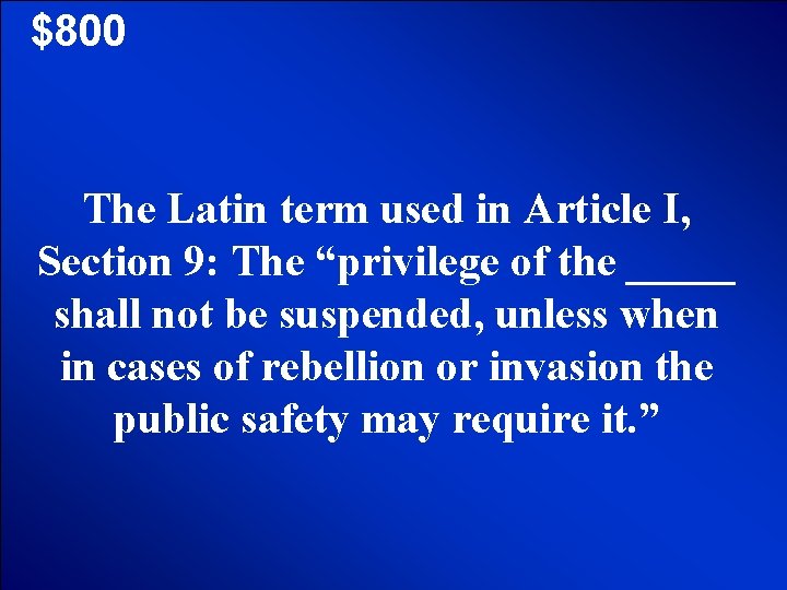 © Mark E. Damon - All Rights Reserved $800 The Latin term used in