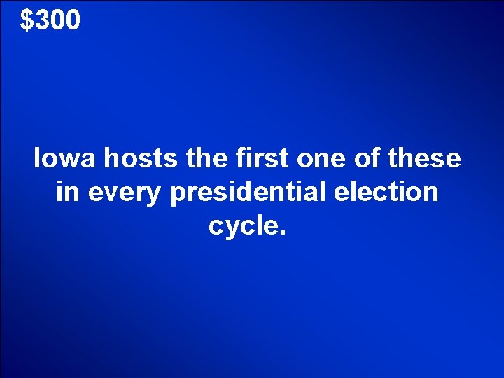 © Mark E. Damon - All Rights Reserved $300 Iowa hosts the first one