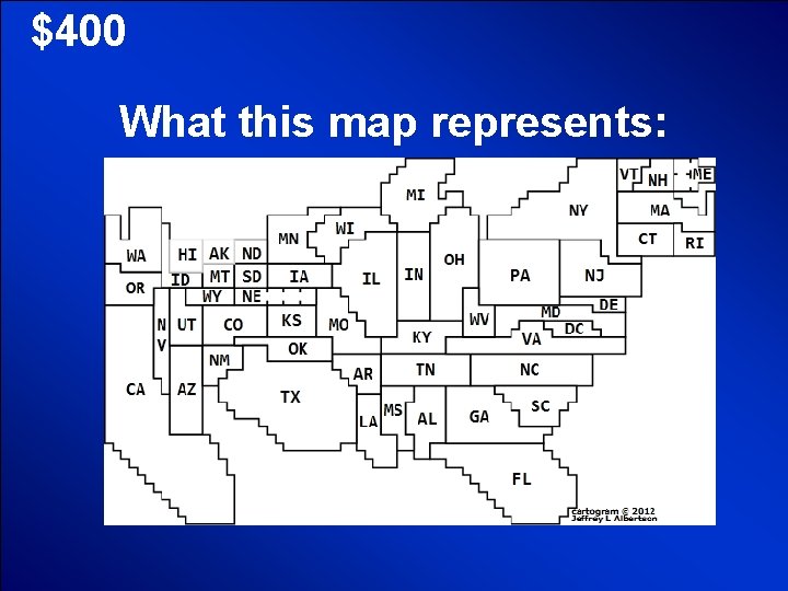 © Mark E. Damon - All Rights Reserved $400 What this map represents: 