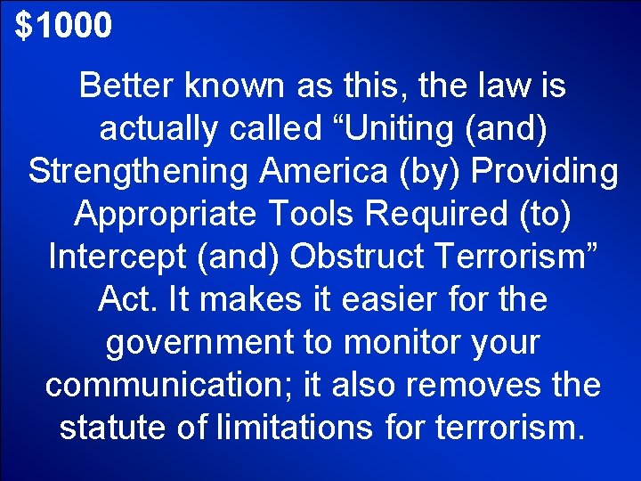 © Mark E. Damon - All Rights Reserved $1000 Better known as this, the