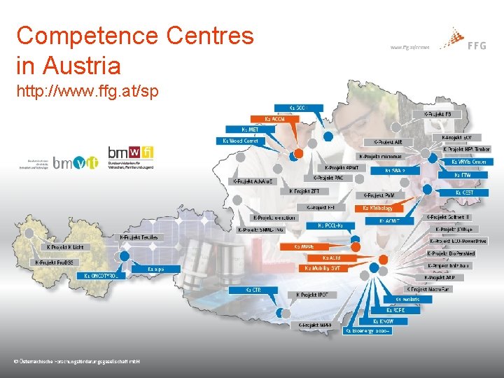 Competence Centres in Austria http: //www. ffg. at/sp Page 9 