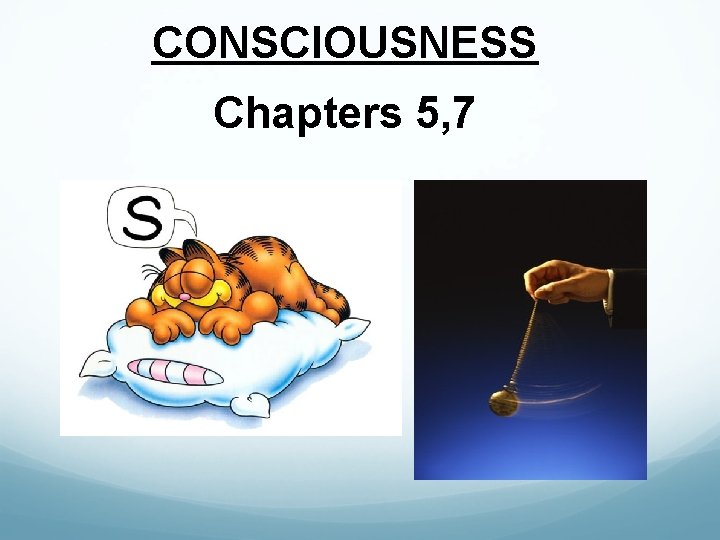 CONSCIOUSNESS Chapters 5, 7 