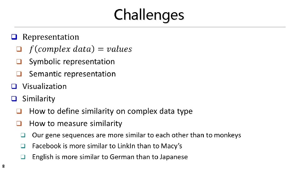 Challenges q 8 