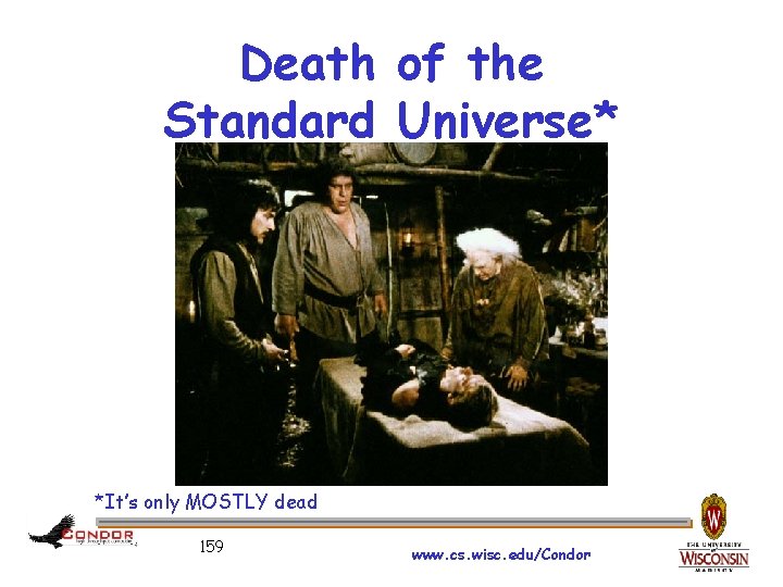 Death of the Standard Universe* *It’s only MOSTLY dead 159 www. cs. wisc. edu/Condor