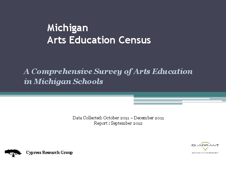 Michigan Arts Education Census A Comprehensive Survey of Arts Education in Michigan Schools Data