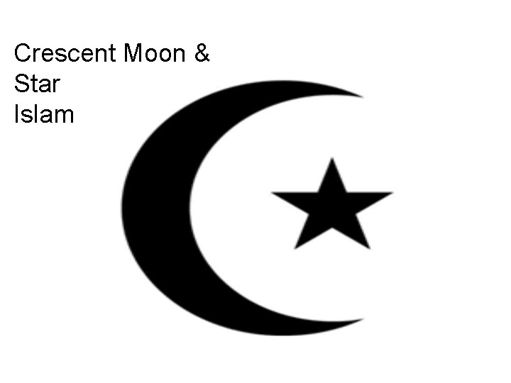 Crescent Moon & Star Islam 
