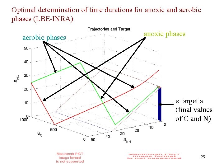 Optimal determination of time durations for anoxic and aerobic phases (LBE-INRA) aerobic phases anoxic