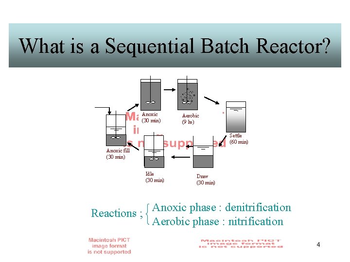 What is a Sequential Batch Reactor? Anoxic (30 min) Aerobic (9 hs) Settle (60