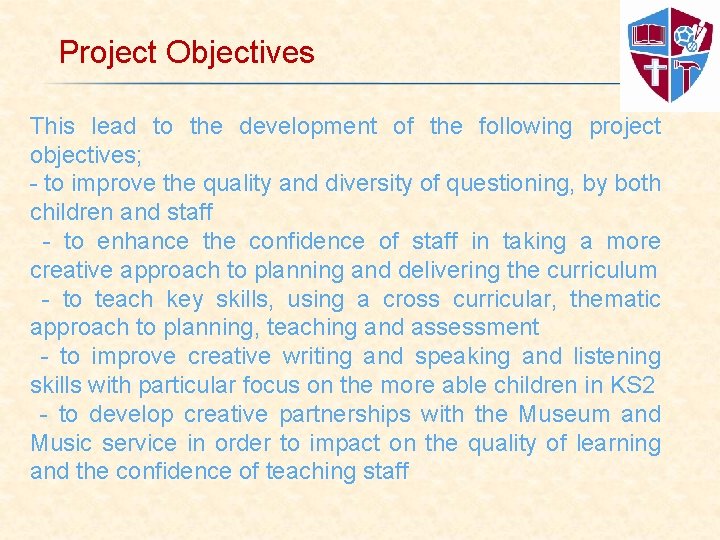 Anderton St Josephs Catholic Primary School Creativity Project