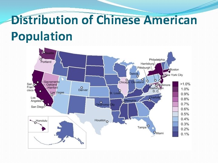 Distribution of Chinese American Population 